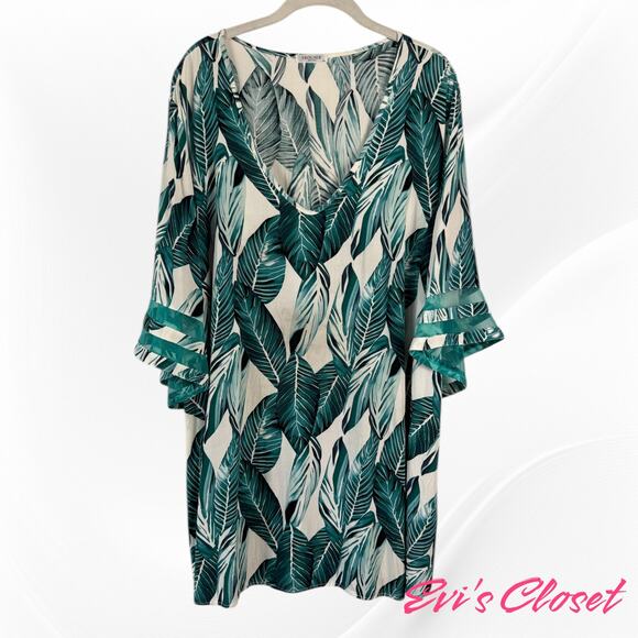 Ekouaer Women's Swimsuit Cover UpTunic Sz XXL V Neck - Picture 3 of 8